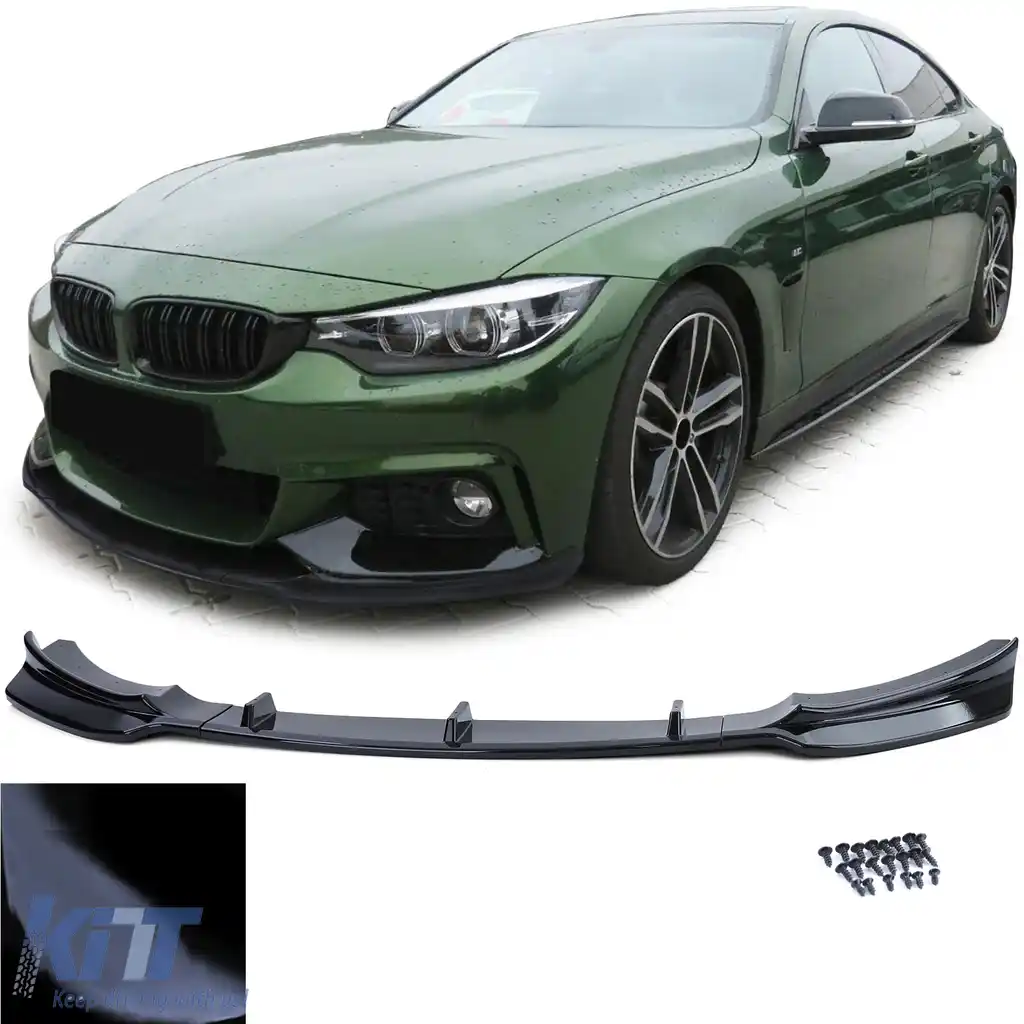 Spoiler frontal buza negru lucios potrivit pentru Seria 4 BMW F32 F33 F36
