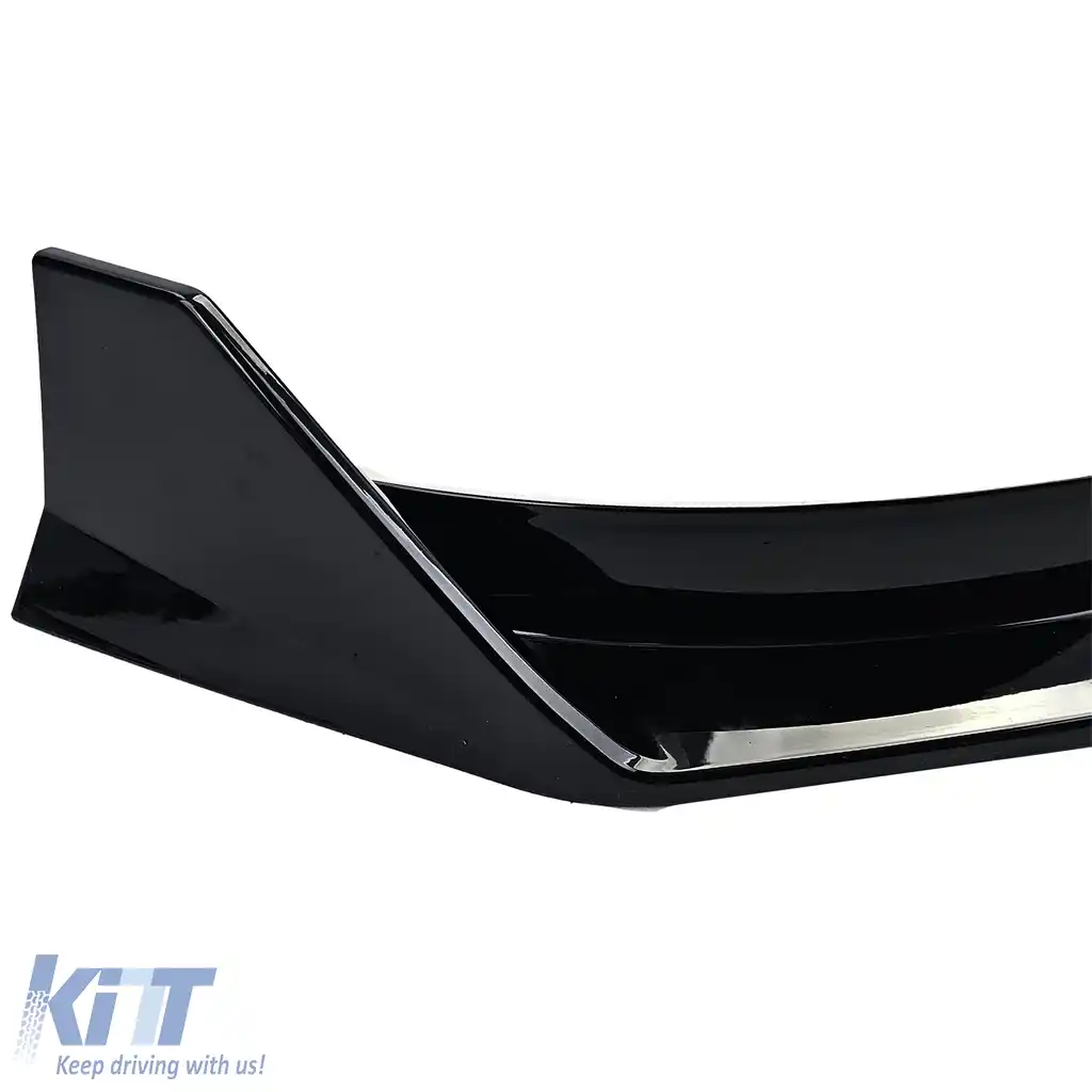 Spoiler frontal cu buza de performanță lucioasă neagră, potrivit pentru Tesla Model 3 din 2018-image-6206769