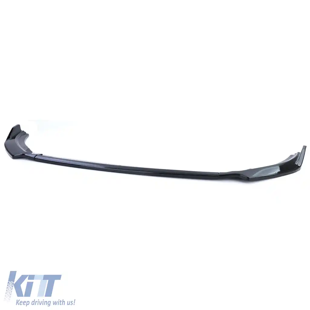 Spoiler frontal cup lip sport look lucios negru pentru VW Polo VI 2G AW din 17-image-6278345