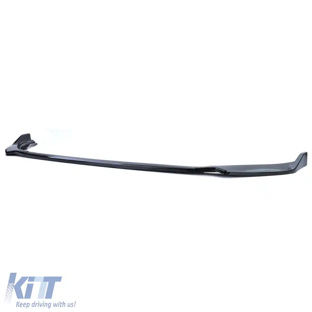 Spoiler frontal cup lip sport look lucios negru pentru VW Polo VI 2G AW din 17-image-6278346