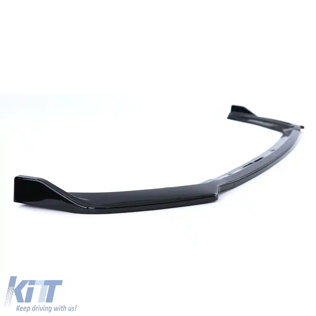 Spoiler frontal cup lip sport look lucios negru pentru VW Polo VI 2G AW din 17-image-6278347