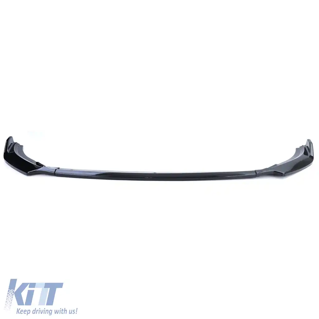 Spoiler frontal cup lip sport look lucios negru pentru VW Polo VI 2G AW din 17-image-6278348