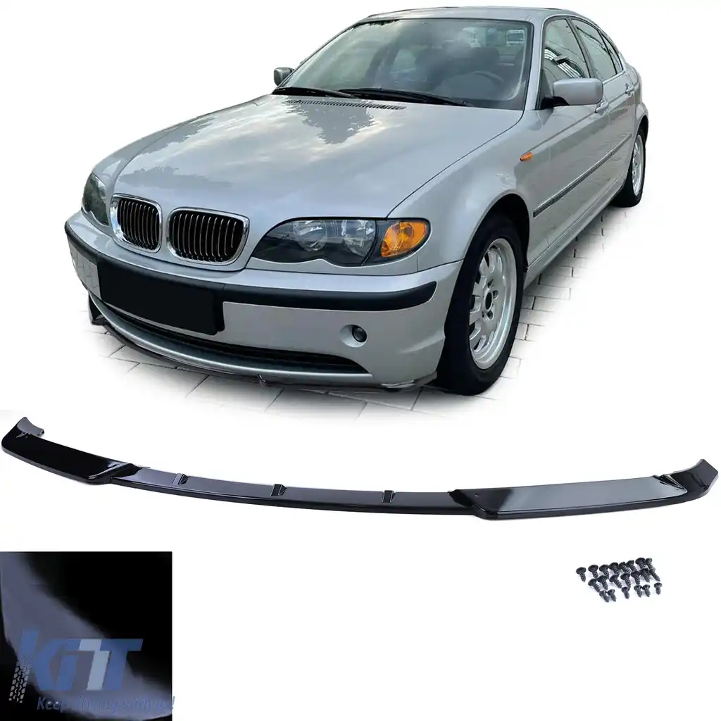 Spoiler frontal lip bumper lucios potrivit pentru BMW Seria 3 E46 Sedan Touring 2001-2005