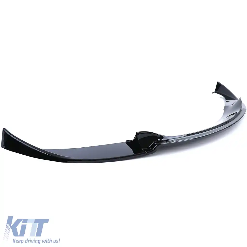 Spoiler frontal lip bumper negru lucios, potrivit pentru BMW Seria 5 E60 E61 2007-2009-image-6206349