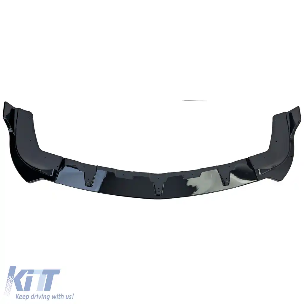 Spoiler frontal lip gloss negru potrivit pentru Mercedes Sprinter W906 facelift 2013-2018-image-6208378