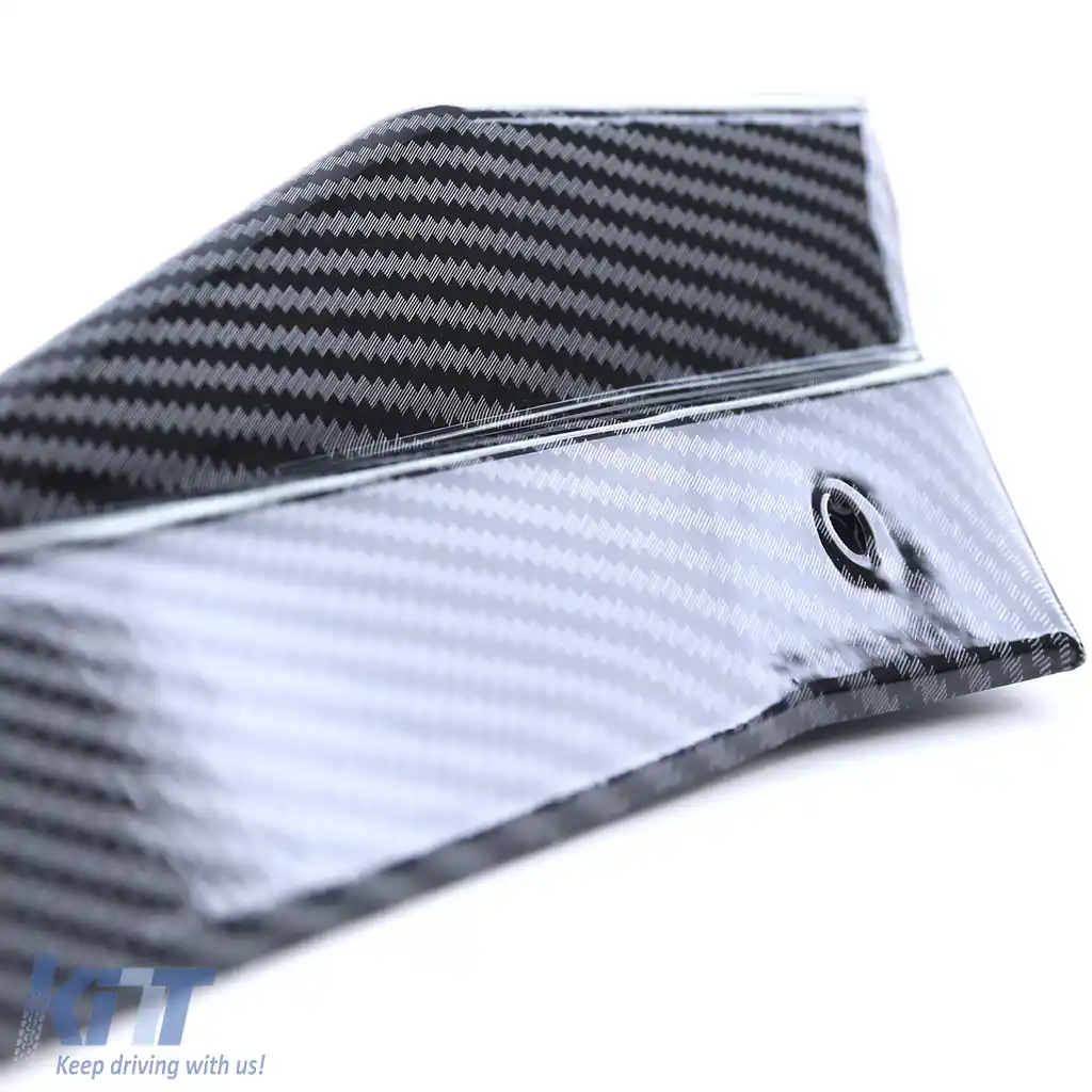 Spoiler frontal lip performanță aspect carbon potrivit pentru VW Golf 6 5K1 2008-2012-image-6192252