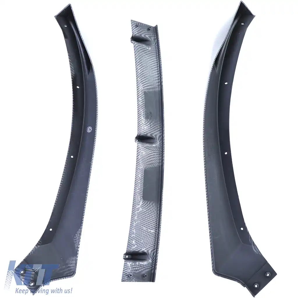 Spoiler frontal lip performanță aspect carbon potrivit pentru VW Golf 6 5K1 2008-2012-image-6192256