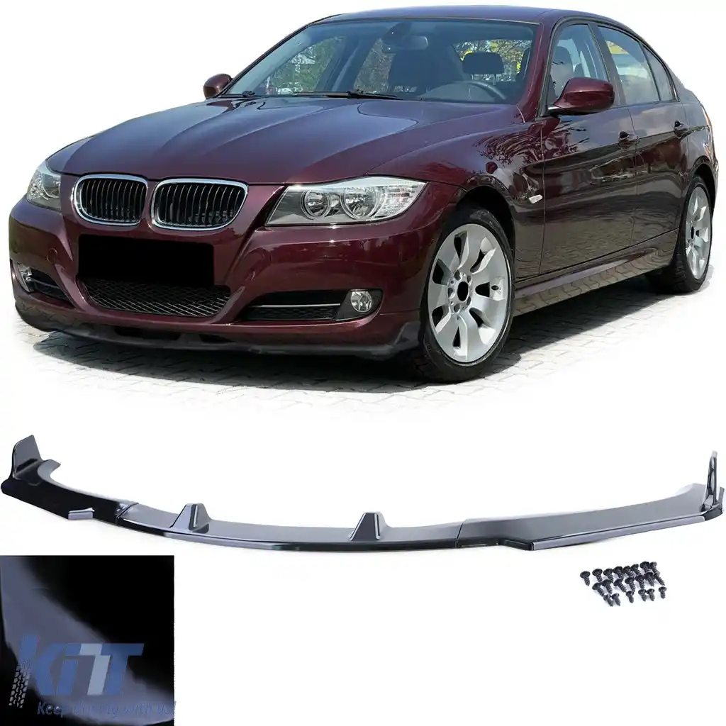 Spoiler frontal lipă performanță negru lucios, potrivit pentru BMW Seria 3 E92 E93 10-13