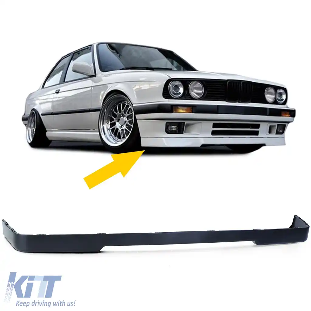 Spoiler frontal lip spoiler sub caroserie potrivit pentru bara de protecție pentru BMW Seria 3 E30 87-94