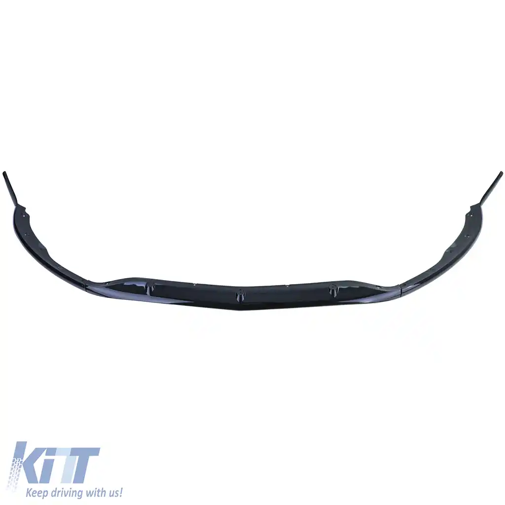 Spoiler frontal lip sport look negru lucios, potrivit pentru Mercedes C W205 S205 14-21-image-6203884
