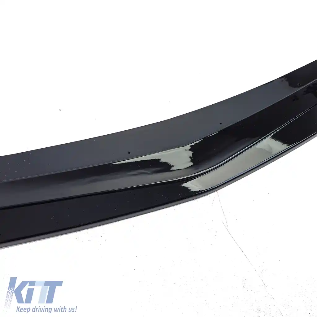 Spoiler frontal lip sport negru lucios, potrivit pentru Mercedes A W177 V177 din 2018-image-6194396
