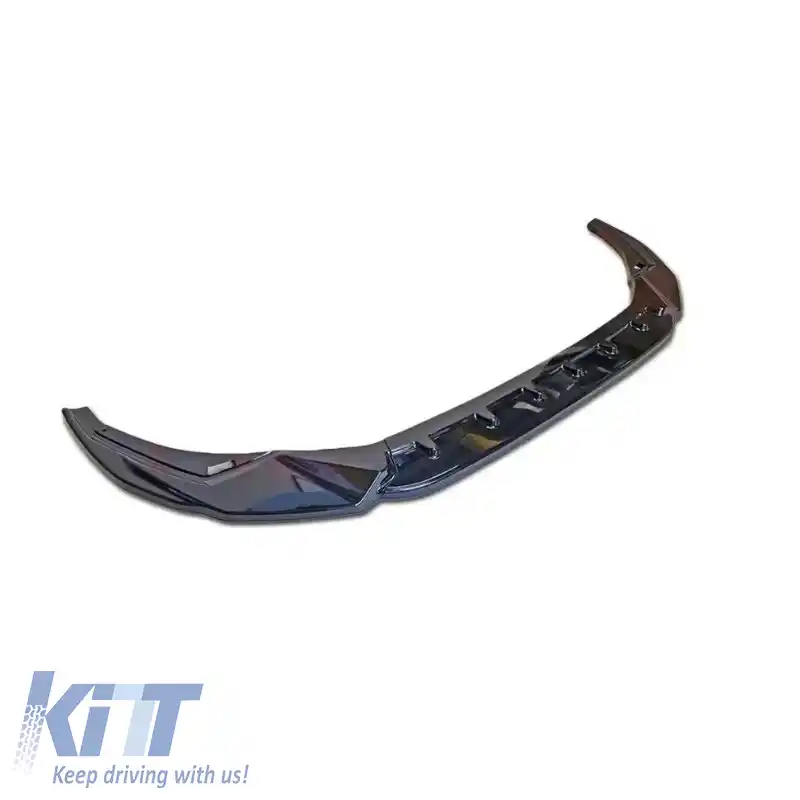 Spoiler frontal potrivit pentru Audi A3 8Y 2020+ S Line / S3 Sedan / Sportsback Negru lucios-image-6320664