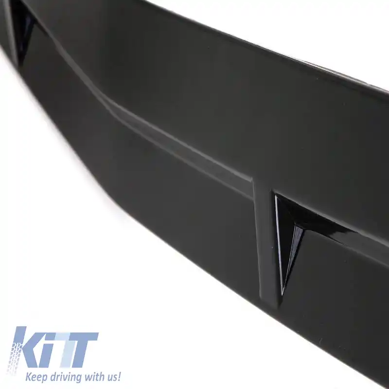 Spoiler frontal potrivit pentru Mercedes-Benz CLA C118 / X118 19-23 A Design Line & A Design 35 Negru lucios 3 buc-image-6324993