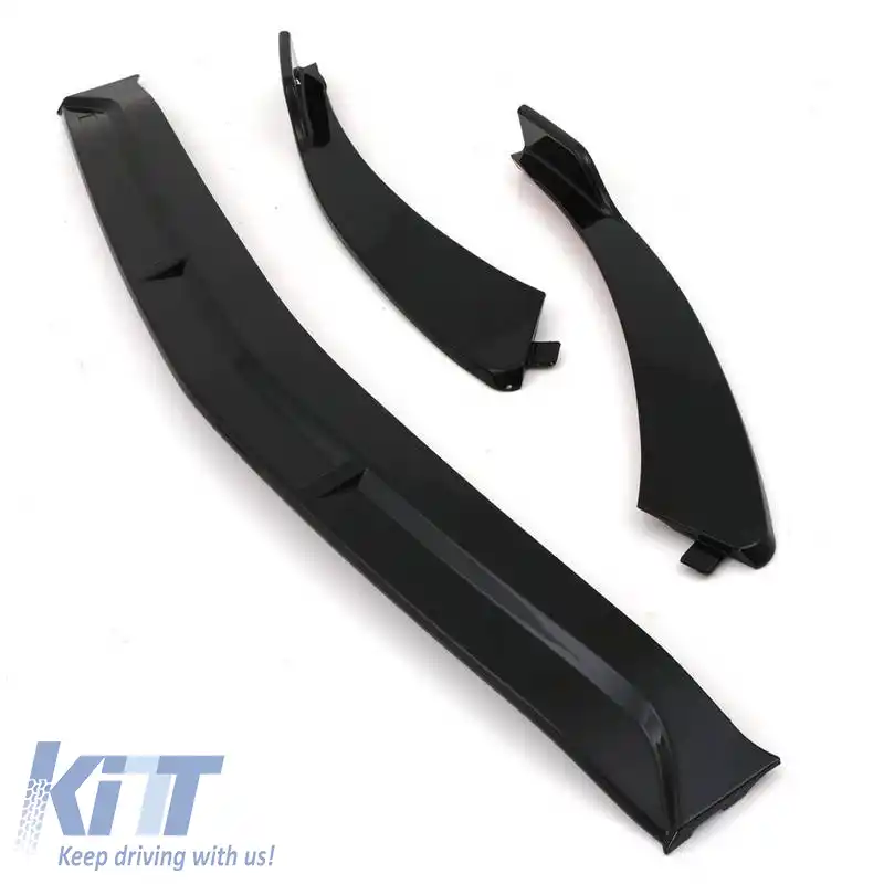 Spoiler frontal potrivit pentru Mercedes-Benz CLA C118 / X118 19-23 A Design Line & A Design 35 Negru lucios 3 buc-image-6325217