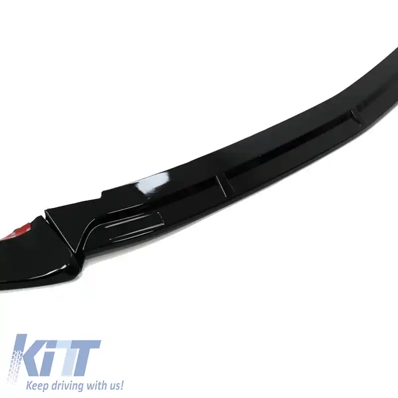 Spoiler frontal potrivit pentru Mercedes-Benz E-Class W213 S213 C238 A238 Facelift (2020-Prezent) A Design Line Negru Lucios 3 Piese-image-6312877