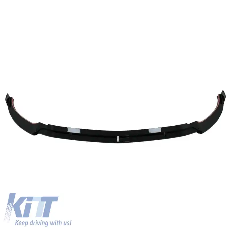 Spoiler frontal potrivit pentru Mercedes-Benz E-Class W213 S213 C238 A238 Facelift (2020-Prezent) Linie de Design A Negru Lucios 3 Piese-image-6313869