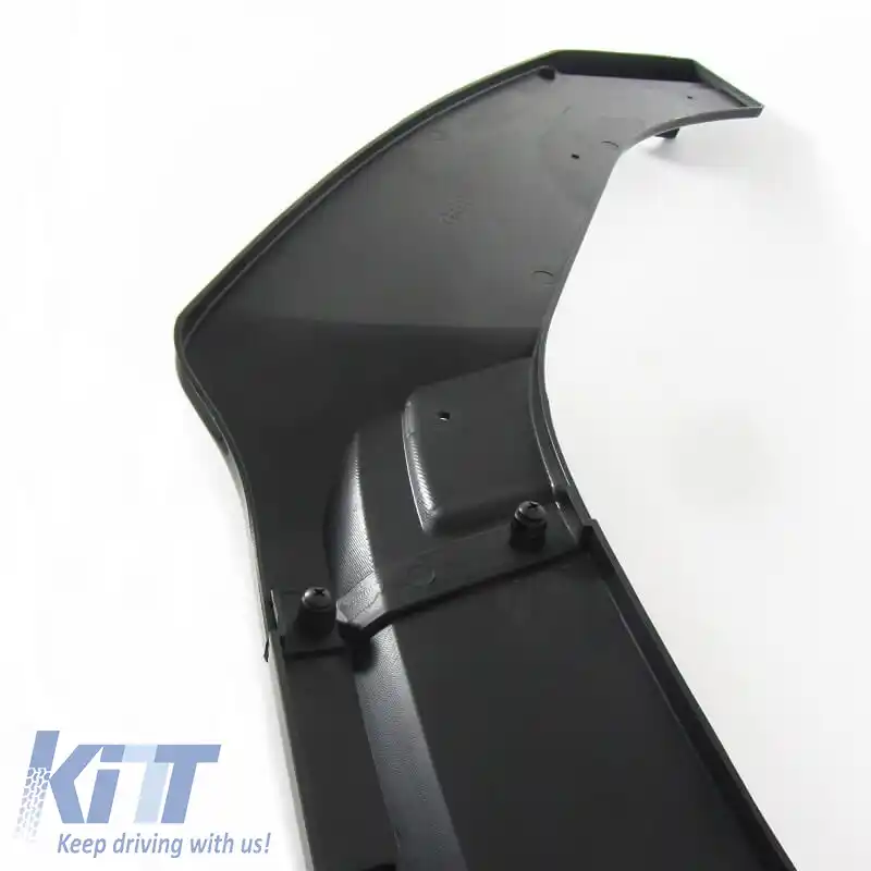 Spoiler frontal potrivit pentru VW Golf VII (7) 12-18 GTI Bumper Negru Lucios 3pc-image-6301132