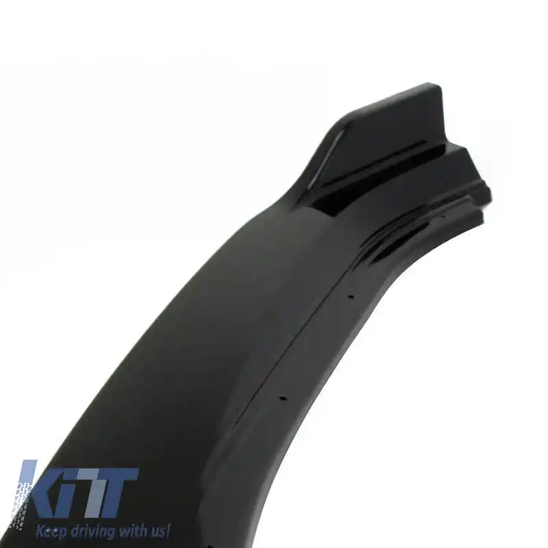 Spoiler frontal potrivit pentru VW Golf VII (7) 12-20 Bumper Standard Negru Mat 3pc-image-6315708