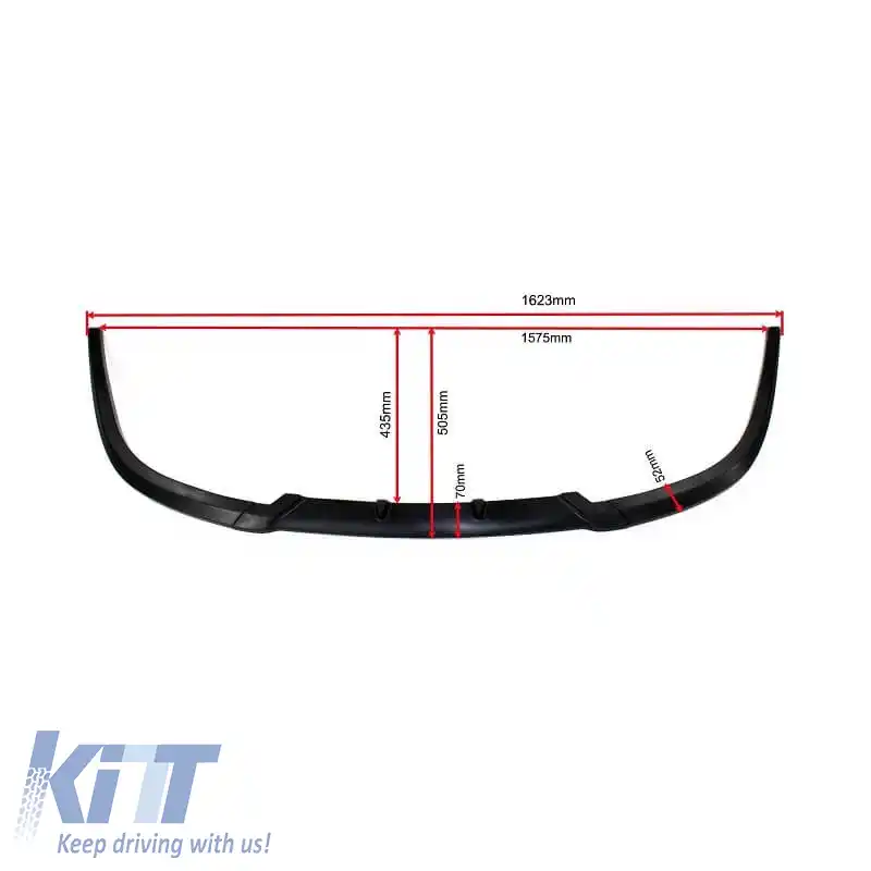 Spoiler frontal universal Lip Spoiler CUP 2.0 Look Cupra din plastic ABS 3 buc.-image-6299477