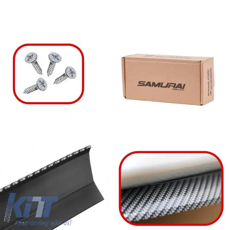 Spoiler frontal universal Samurai Lip Safe & Style 2500mm Carbon 1 buc-image-6299444