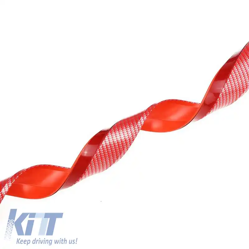 Spoiler frontal universal Samurai Lip Safe & Style 2500mm carbon roșu 1 buc-image-6306007
