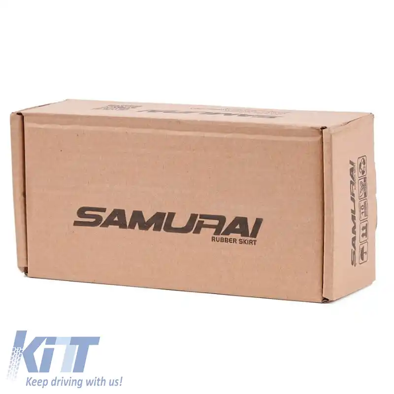 Spoiler frontal universal Samurai Lip Safe & Style 2500mm Carbon albastru 1 buc-image-6312392