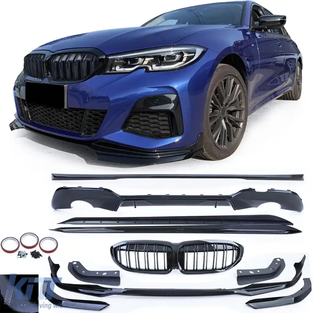 Spoiler, grilă, difuzor, fuste laterale kit de caroserie performant pentru BMW Seria 3 G20 2019-2022