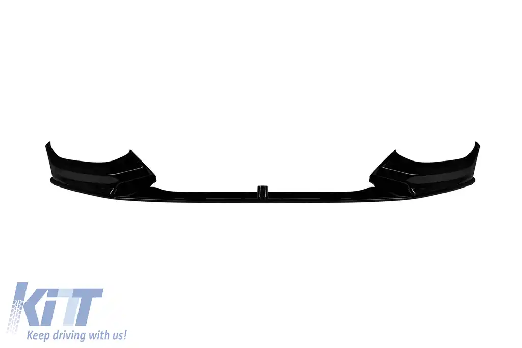 Spoiler M Performance Design Design potrivit pentru bara de protecție frontală M la BMW Seria 1 F20, F21 2015-2019, lac negru