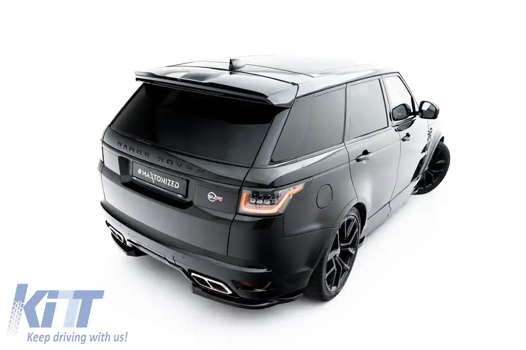 Spoiler Maxton Design pentru acoperiș tip SVR potrivit pentru Land Rover Range Rover Sport Mk2 Facelift 2018-2022, lac negru-image-6153238