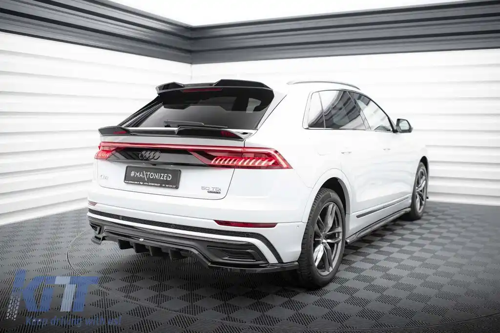 Spoiler Maxton Design pentru acoperișul Audi SQ8, Q8 S-Line 2018-2023, lac negru-image-6140619