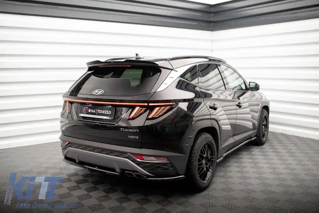 Spoiler Maxton Design pentru acoperișul Hyundai Tucson 2020-2024, lac negru-image-6147829