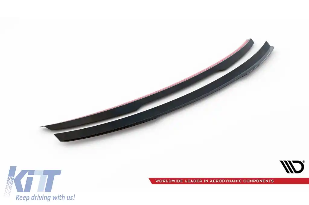 Spoiler Maxton Design potrivit pentru Audi A8, A8 S line 2017-2021, S8 D5 2019-2021, lac negru-image-6140504
