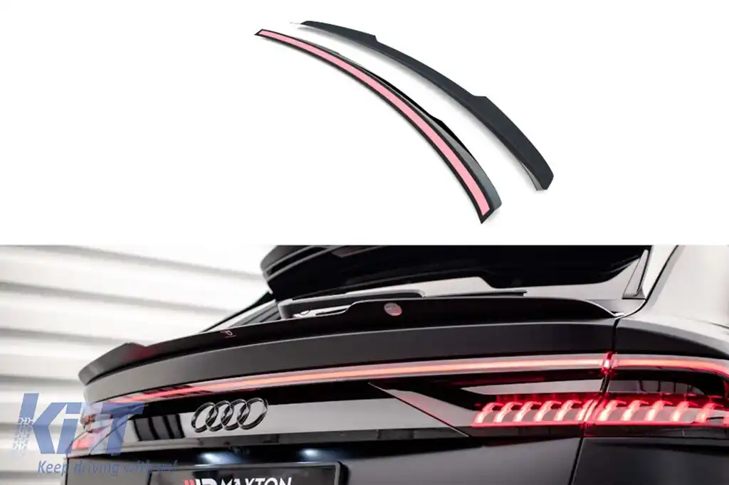 Spoiler Maxton Design potrivit pentru Audi RSQ8 MK1 după 2019, lac negru