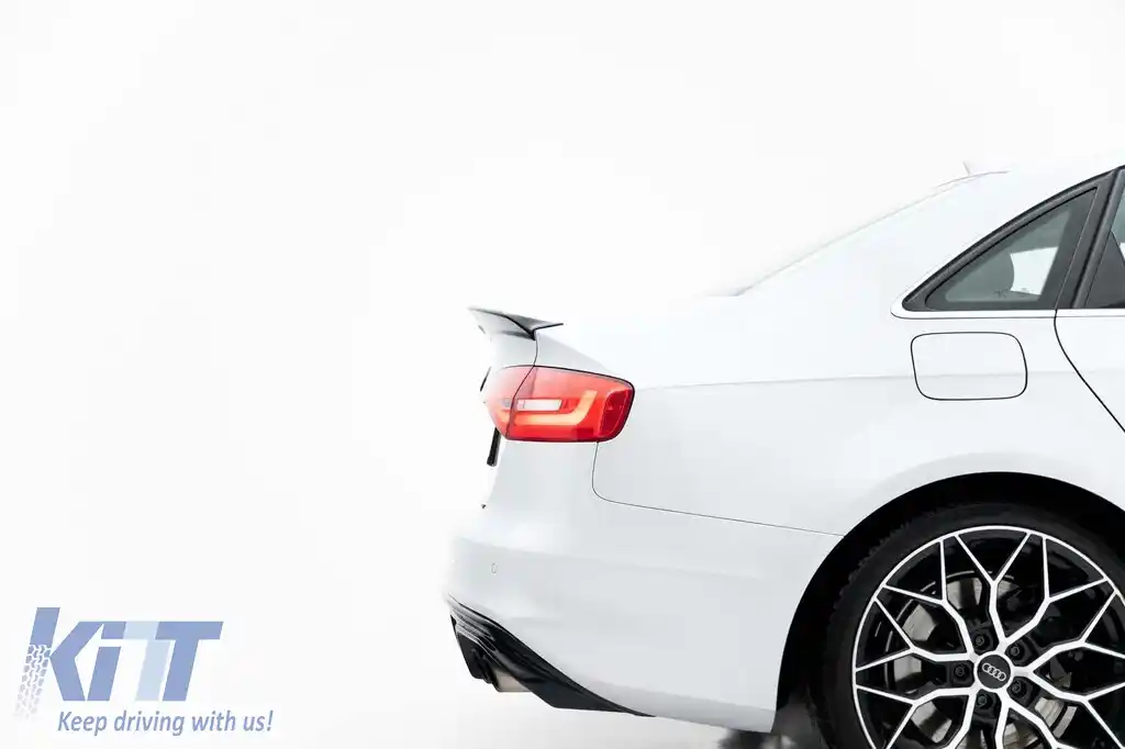 Spoiler Maxton Design potrivit pentru Audi S4 B8 sedan 2012-2015, lac negru-image-6235917