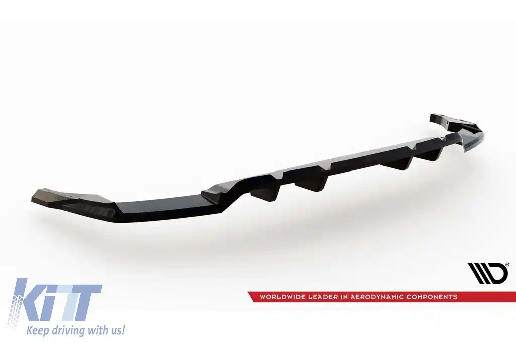 Spoiler Maxton Design potrivit pentru bara de protecție S-Line din spate a Audi SQ8, Q8 după 2023, lac negru-image-6140319