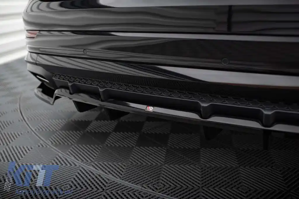 Spoiler Maxton Design potrivit pentru bara de protecție S-Line din spate a Audi SQ8, Q8 după 2023, lac negru-image-6140322