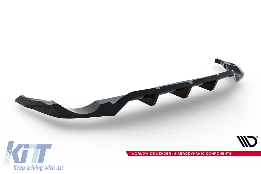 Spoiler Maxton Design potrivit pentru bara de protecție spate a Audi RSQ8 după 2023, lac negru