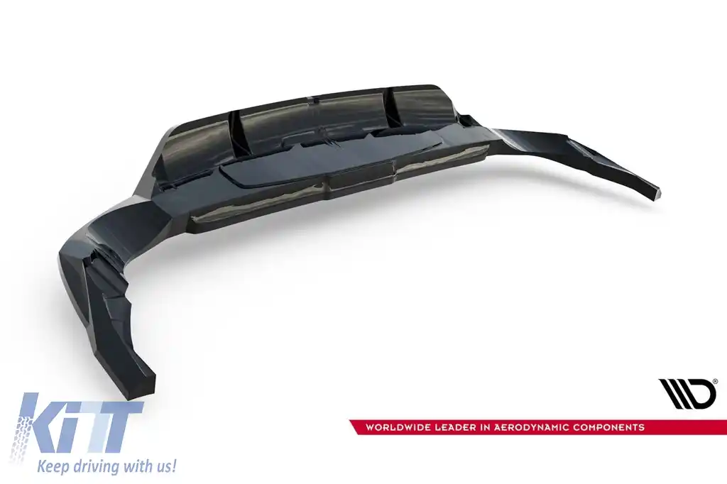 Spoiler Maxton Design potrivit pentru bara de protecție spate a Audi RSQ8 după 2023, lac negru-image-6235874