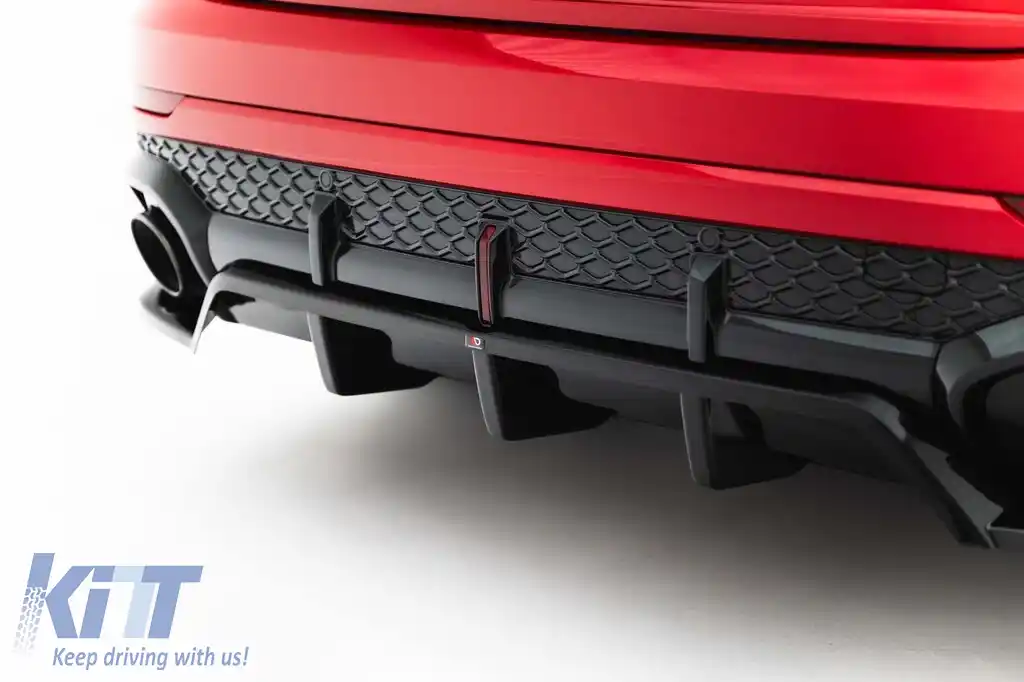 Spoiler Maxton Design potrivit pentru bara de protecție spate a Audi RSQ8 după 2023, lac negru-image-6235878