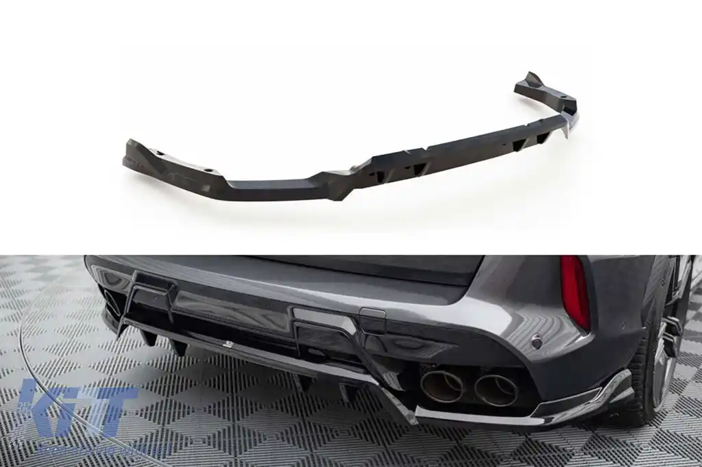 Spoiler Maxton Design potrivit pentru bara din spate a BMW X5 M F95 după 2023, lac negru