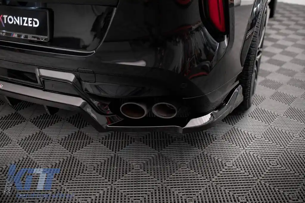 Spoiler Maxton Design potrivit pentru bara din spate a BMW X6M F96 după 2020, lac negru-image-6236423