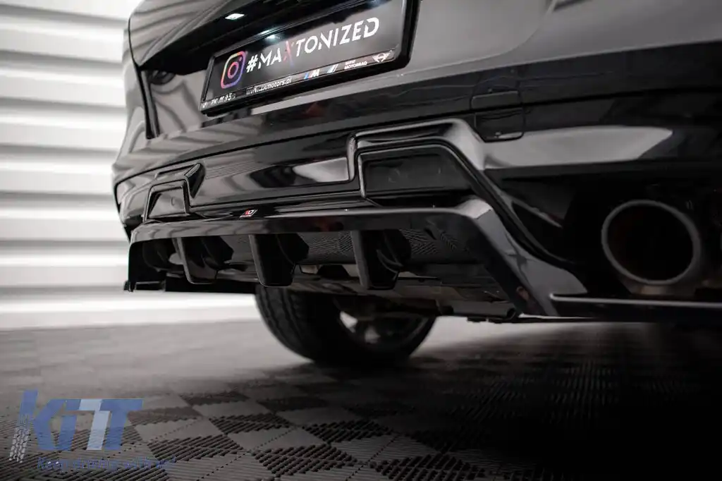 Spoiler Maxton Design potrivit pentru bara din spate a BMW X6M F96 după 2020, lac negru-image-6236424