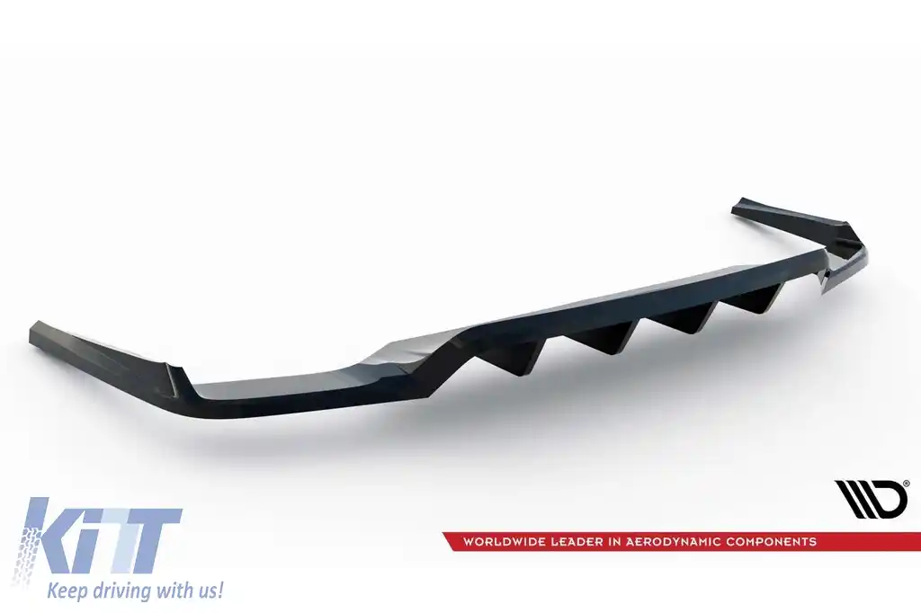 Spoiler Maxton Design potrivit pentru bara spate a Audi Q7 2015-2019, lac negru-image-6140287