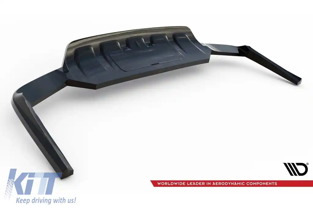 Spoiler Maxton Design potrivit pentru bara spate a Audi Q7 2015-2019, lac negru-image-6140288