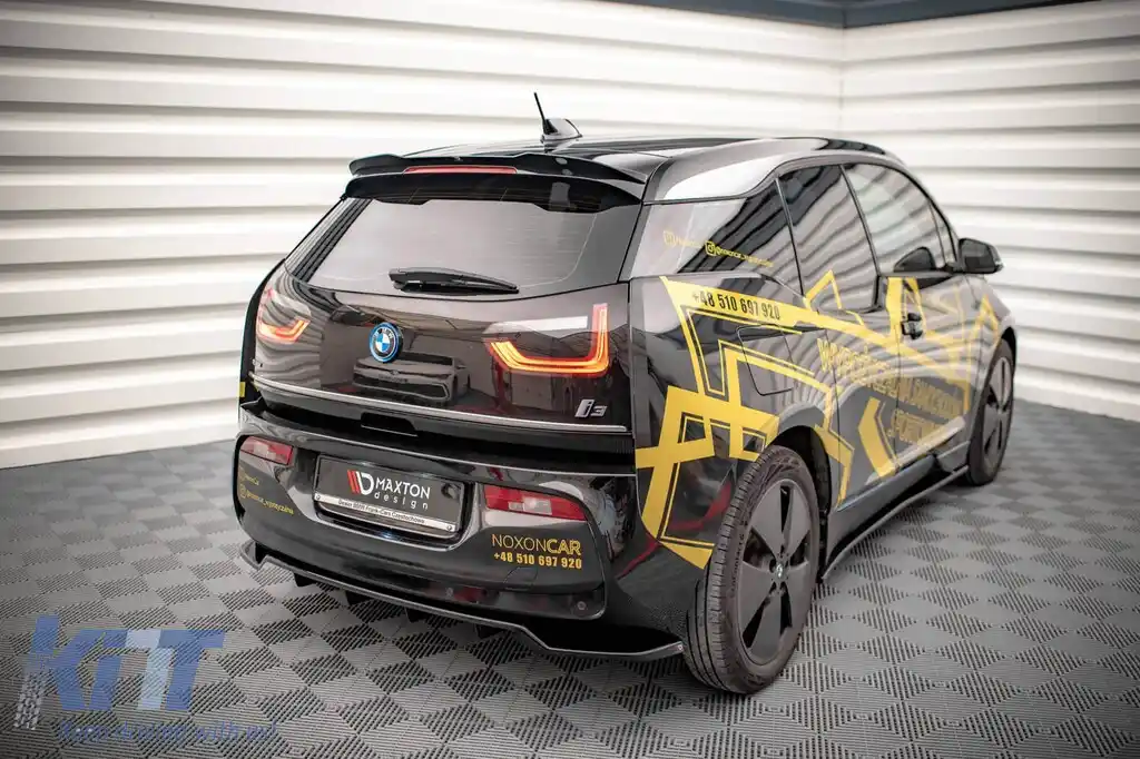 Spoiler Maxton Design potrivit pentru bara spate a BMW i3 2017-2022, lac negru-image-6143934
