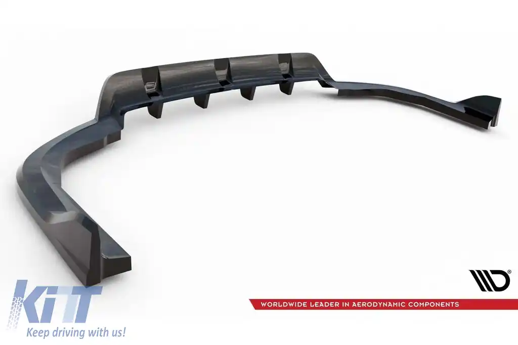 Spoiler Maxton Design potrivit pentru bara spate a BMW X5 G05 cu pachet M 2018-2023, lac negru-image-6144194