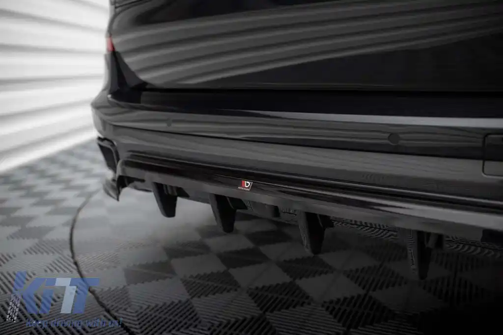 Spoiler Maxton Design potrivit pentru bara spate a BMW X5 G05 cu pachet M 2018-2023, lac negru-image-6144195
