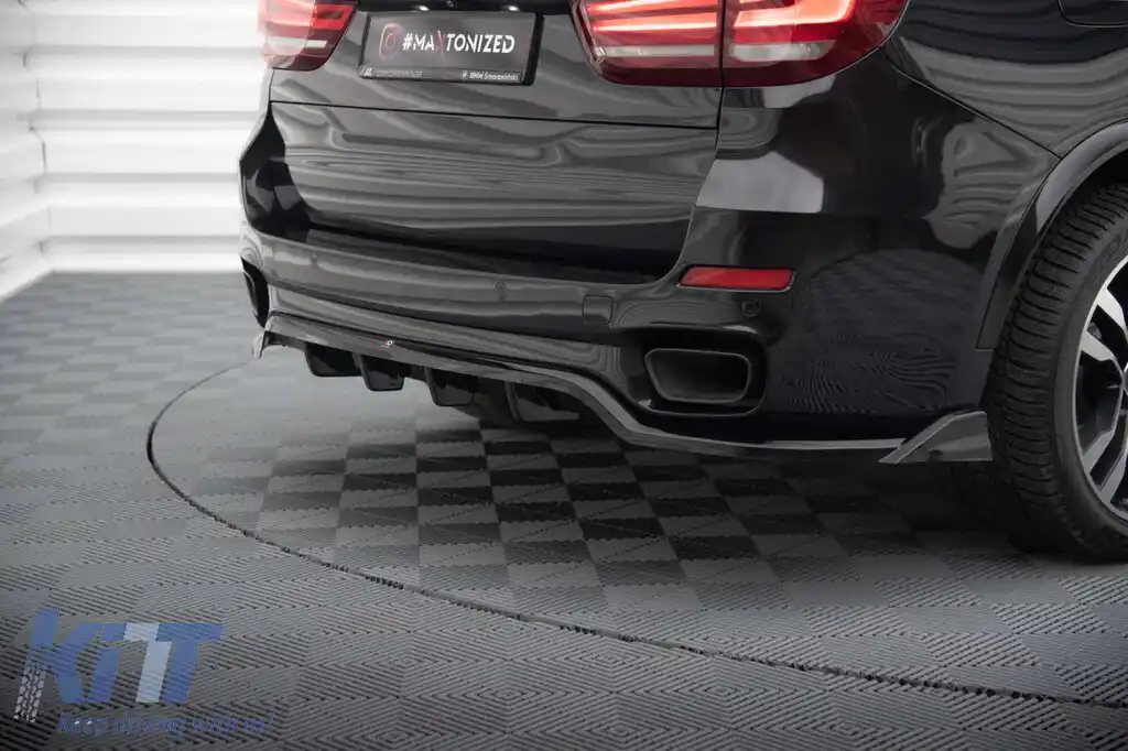 Spoiler Maxton Design potrivit pentru bara spate a BMW X5 F15 cu pachet M 2013-2018, lac negru-image-6144224