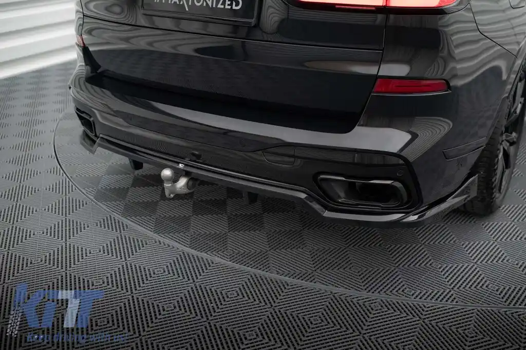 Spoiler Maxton Design potrivit pentru bara spate a BMW X7 G07 cu pachet M după 2022, lac negru-image-6144269