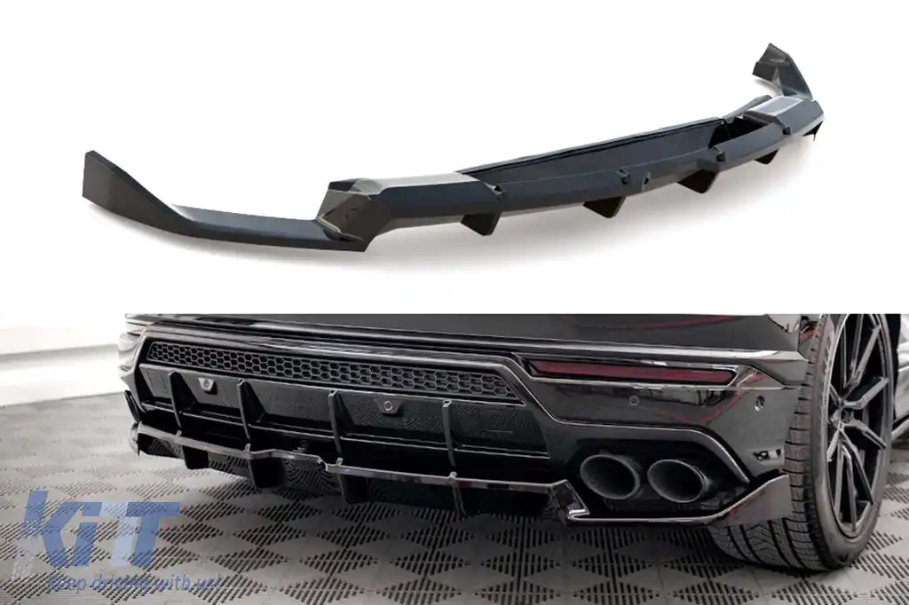 Spoiler Maxton Design potrivit pentru bara spate a Lamborghini Urus MK1 după 2018, lac negru